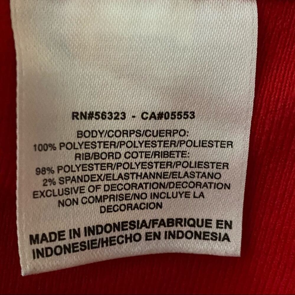 Nike Full Zip Up Track Athletic Jacket with Pockets Red White Youth Kids Medium - Picture 7 of 8